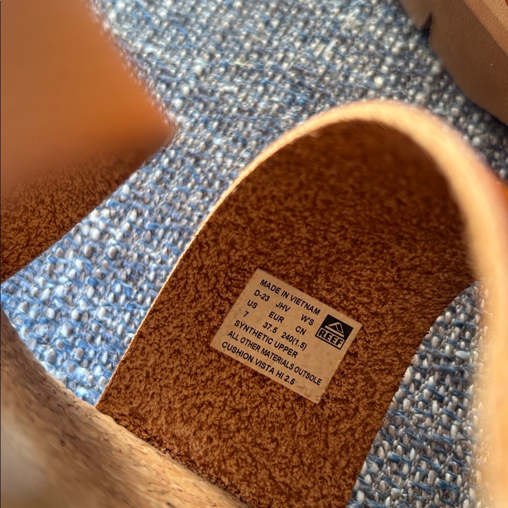 Reef Cushion Vista Higher Platform Slide Sandals size 7 - Picture 7 of 12